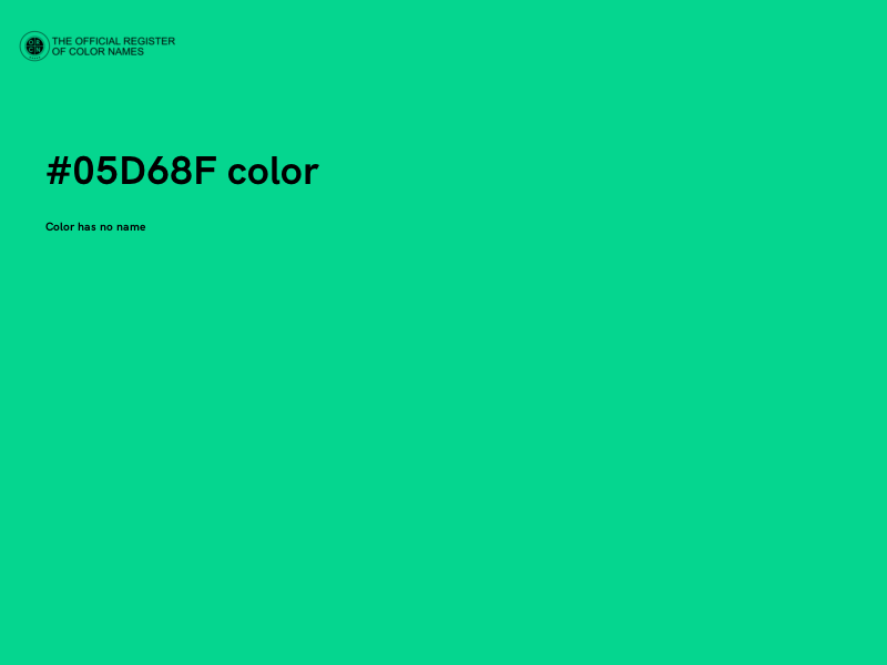 #05D68F color image