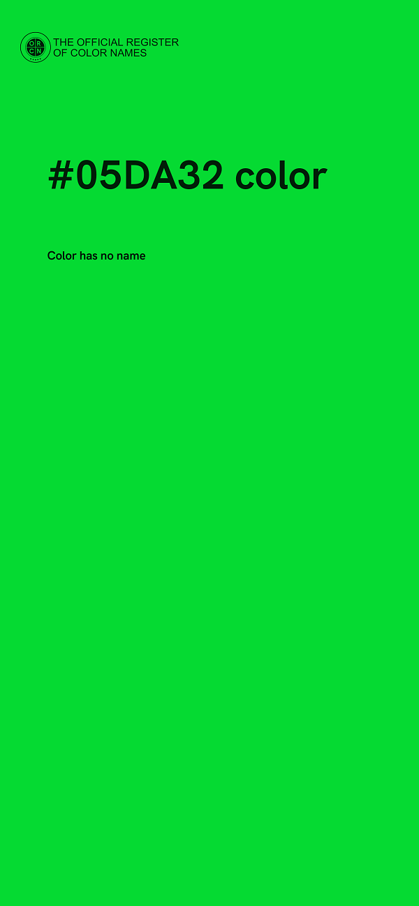 #05DA32 color image