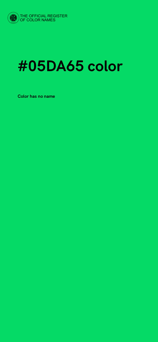 #05DA65 color image