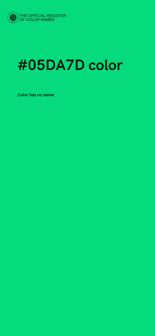#05DA7D color image