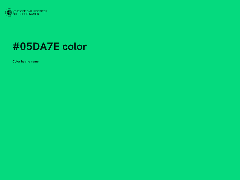 #05DA7E color image