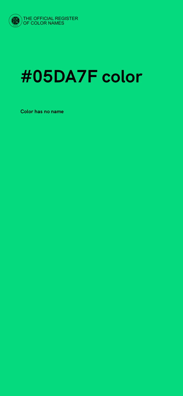#05DA7F color image