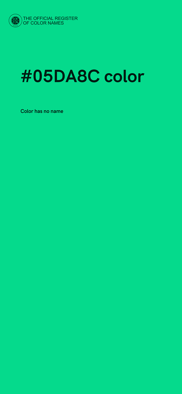 #05DA8C color image
