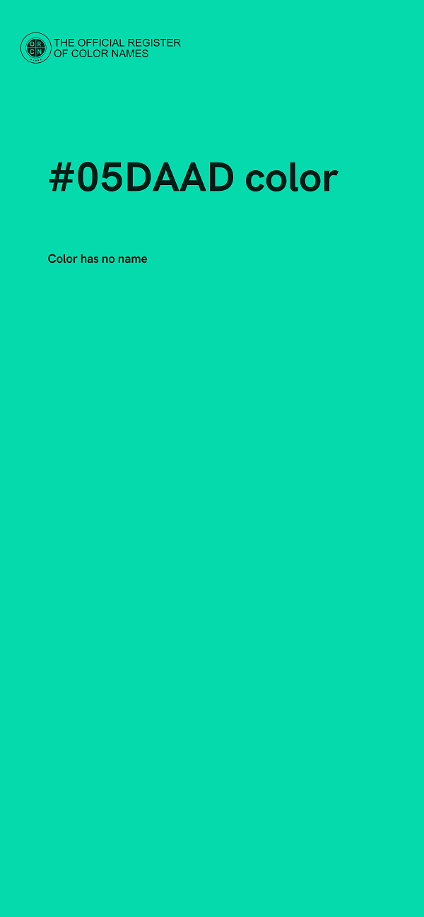 #05DAAD color image