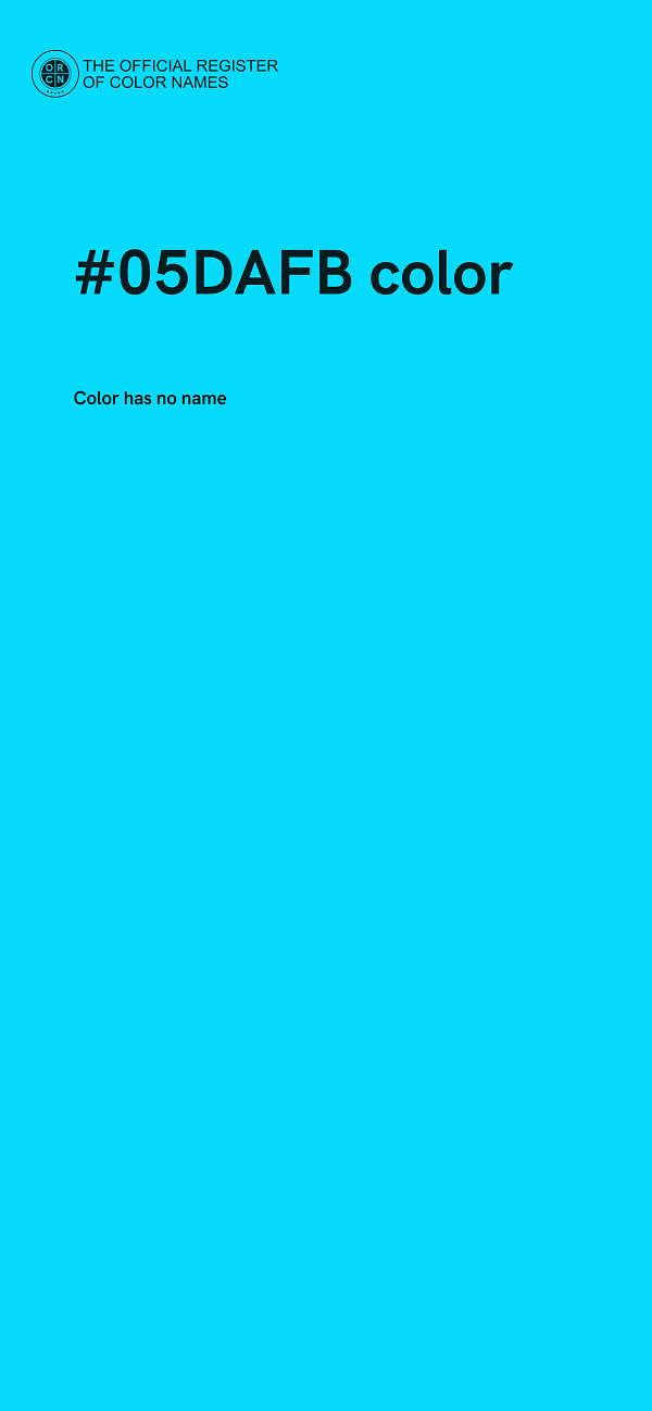 #05DAFB color image