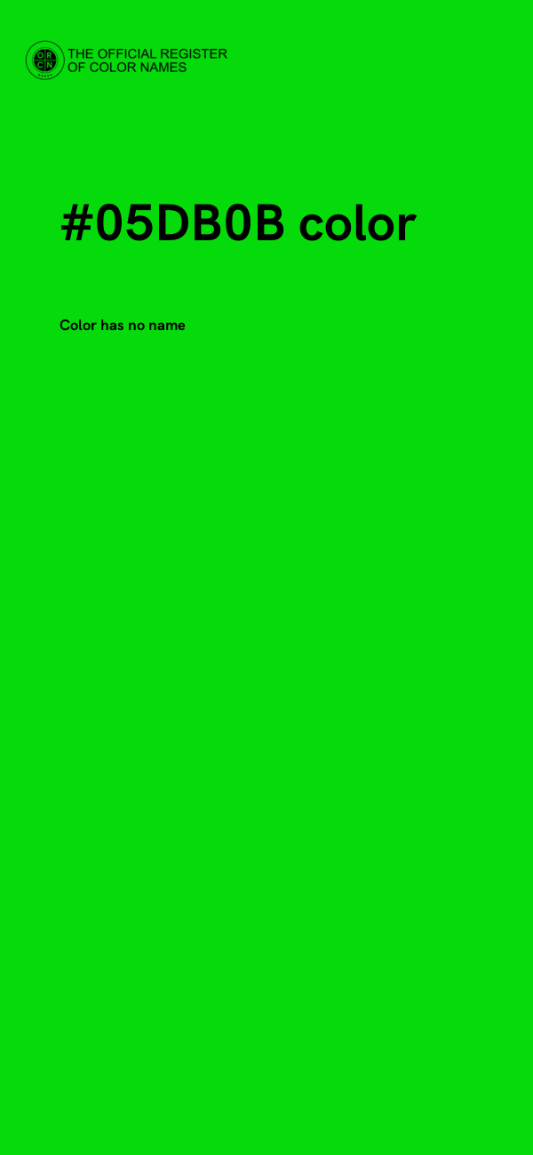 #05DB0B color image