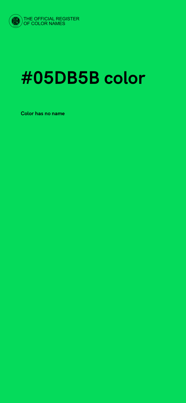 #05DB5B color image