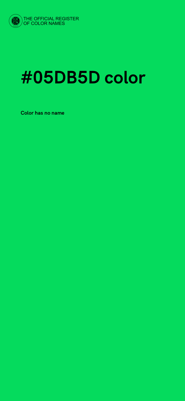#05DB5D color image