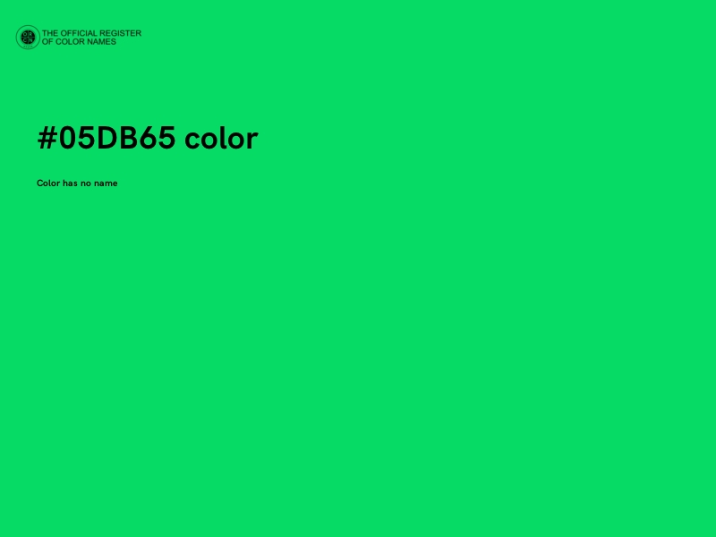 #05DB65 color image