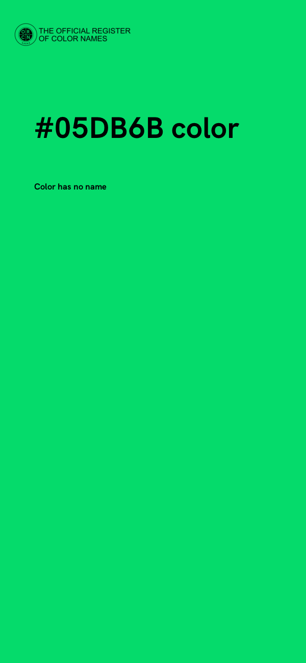 #05DB6B color image