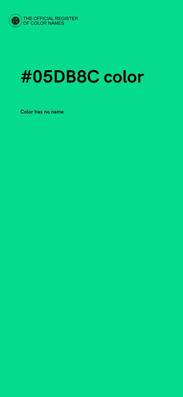 #05DB8C color image