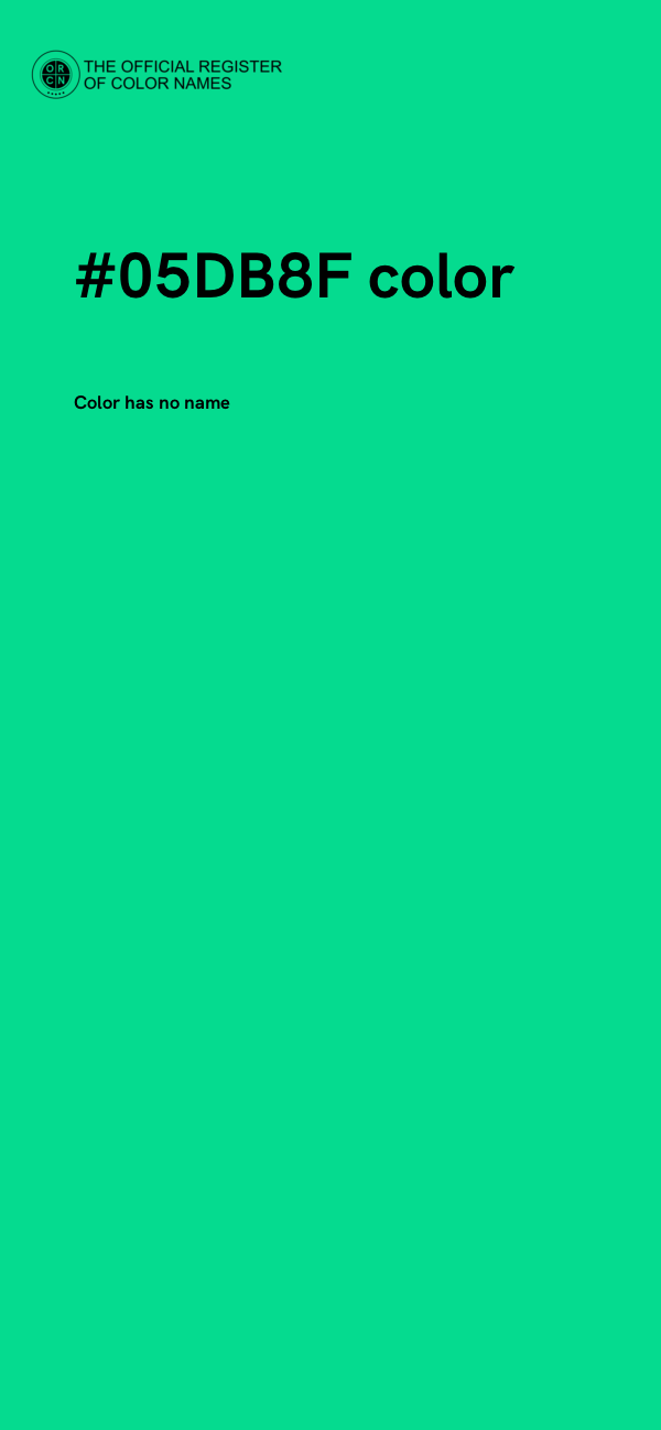 #05DB8F color image