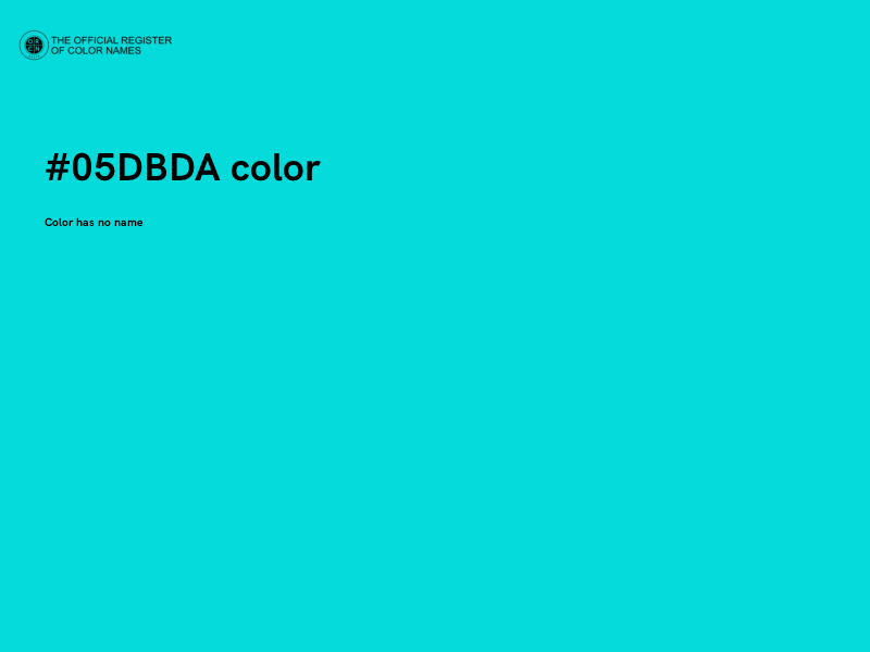 #05DBDA color image