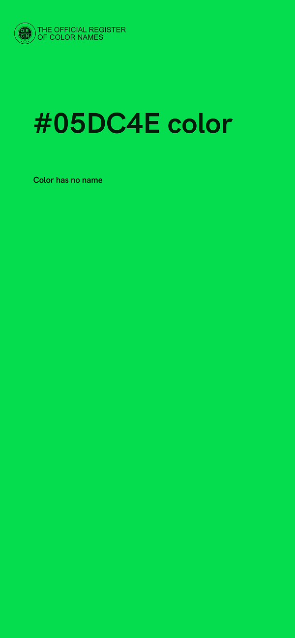#05DC4E color image