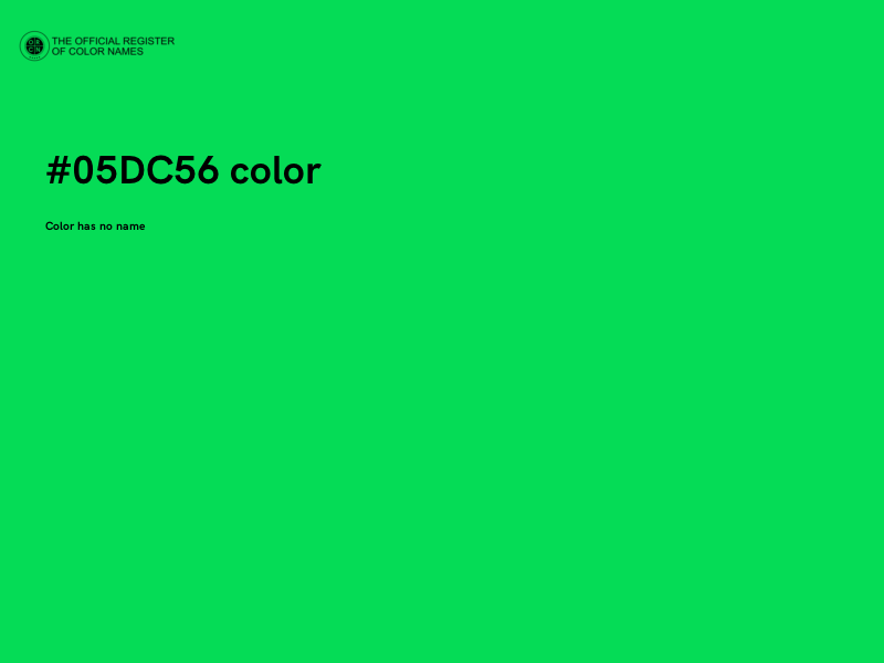 #05DC56 color image