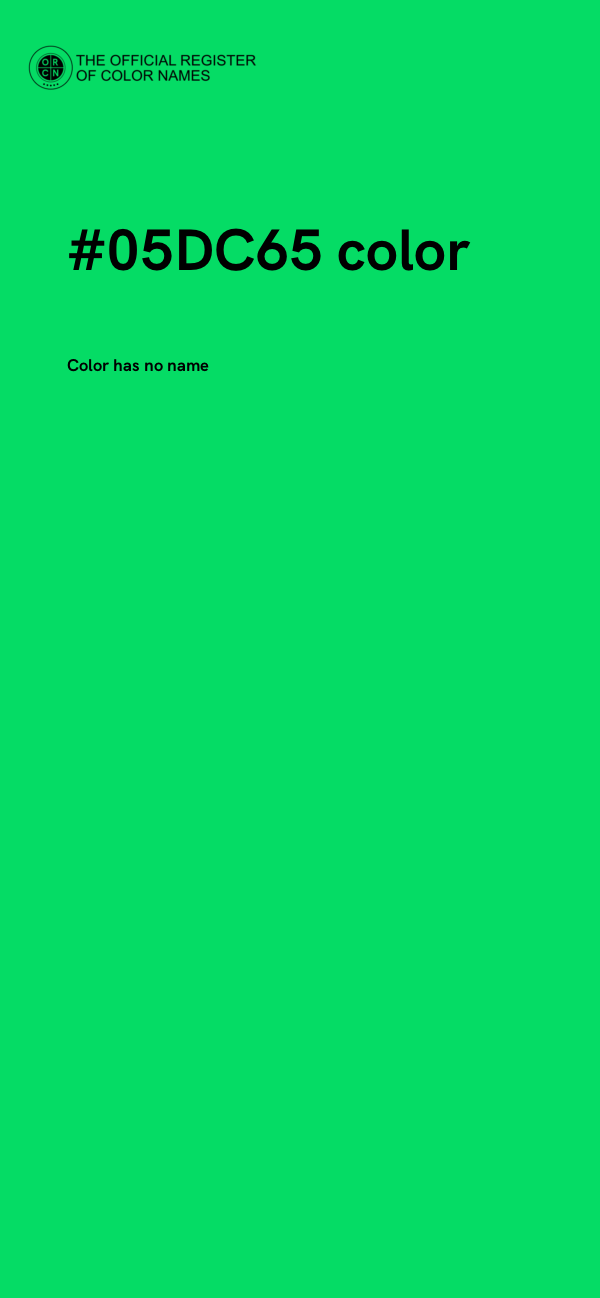 #05DC65 color image