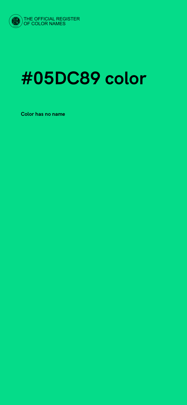 #05DC89 color image