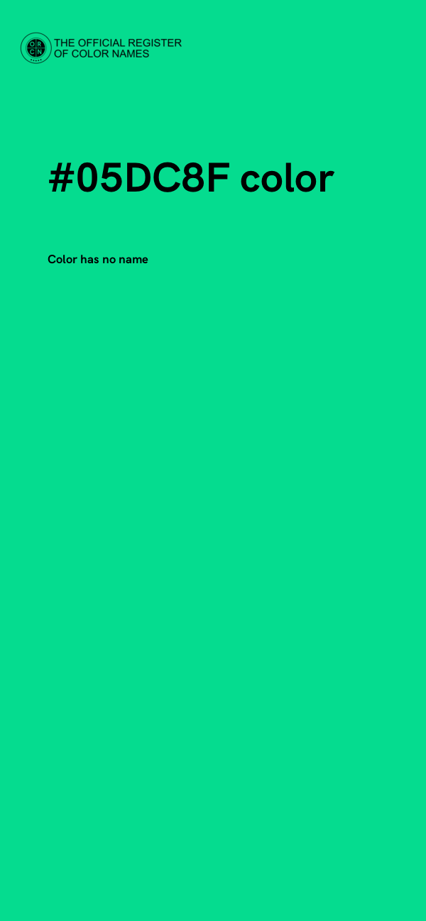 #05DC8F color image