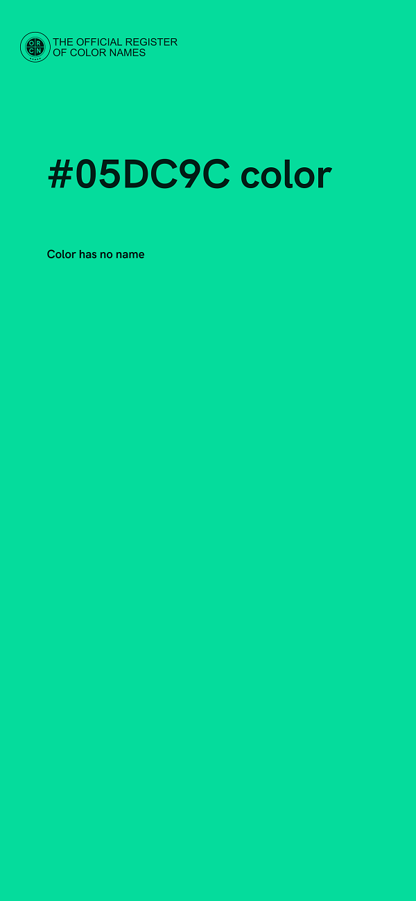 #05DC9C color image