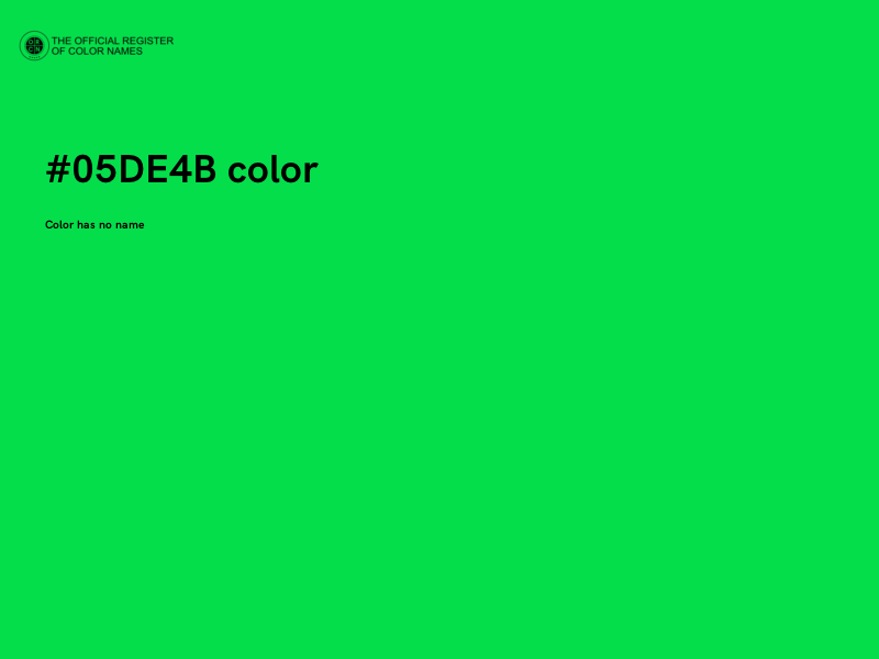 #05DE4B color image