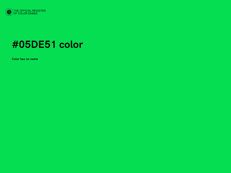 #05DE51 color image