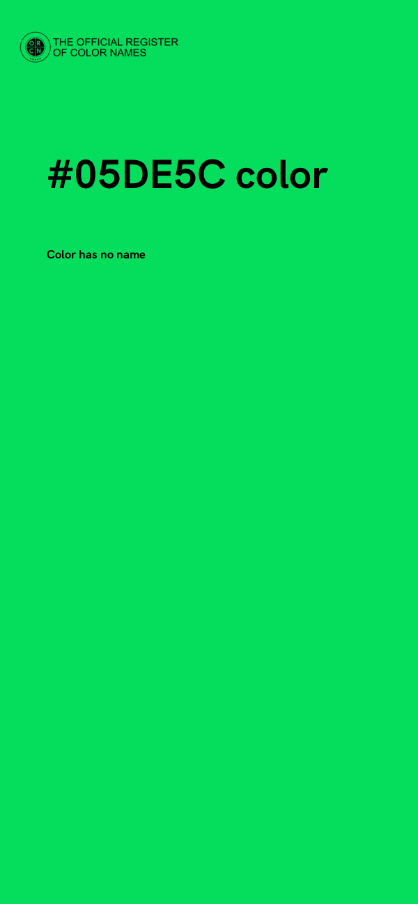#05DE5C color image