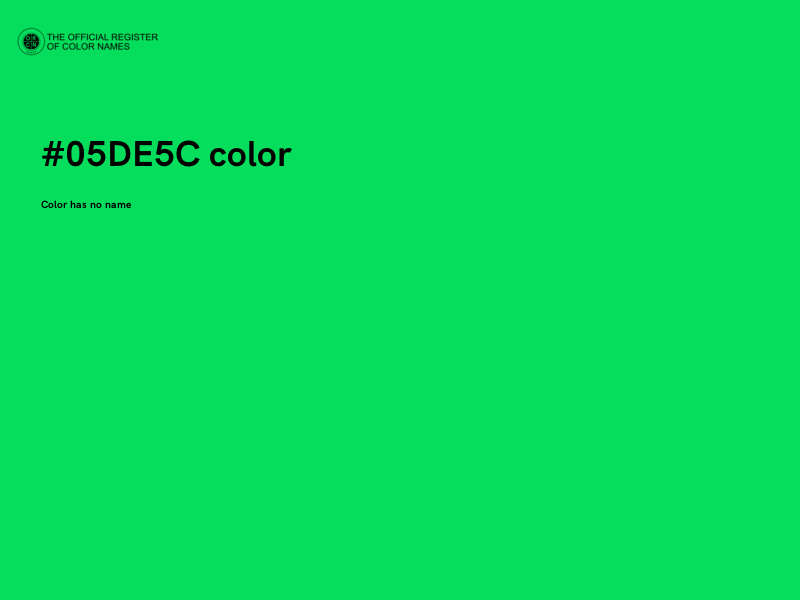 #05DE5C color image