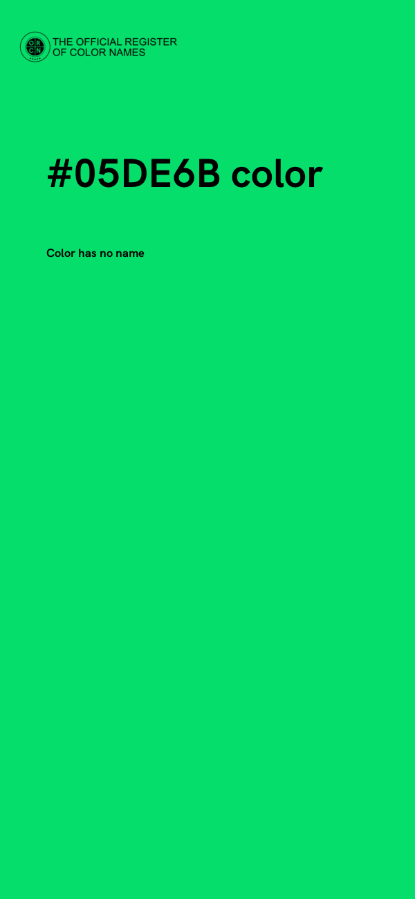 #05DE6B color image
