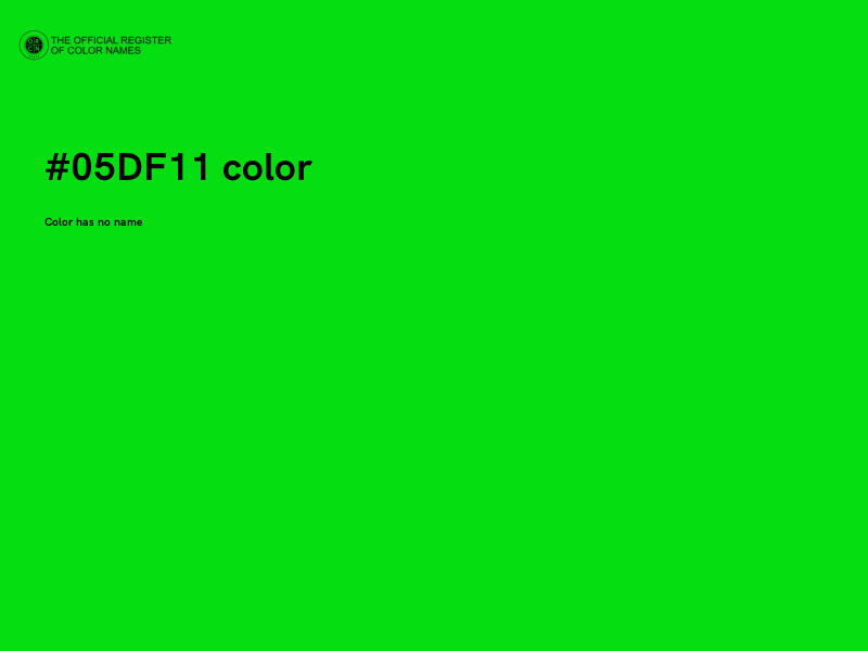 #05DF11 color image