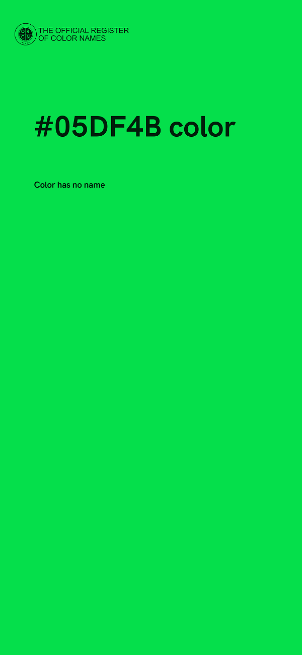 #05DF4B color image