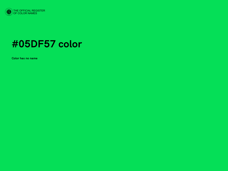#05DF57 color image