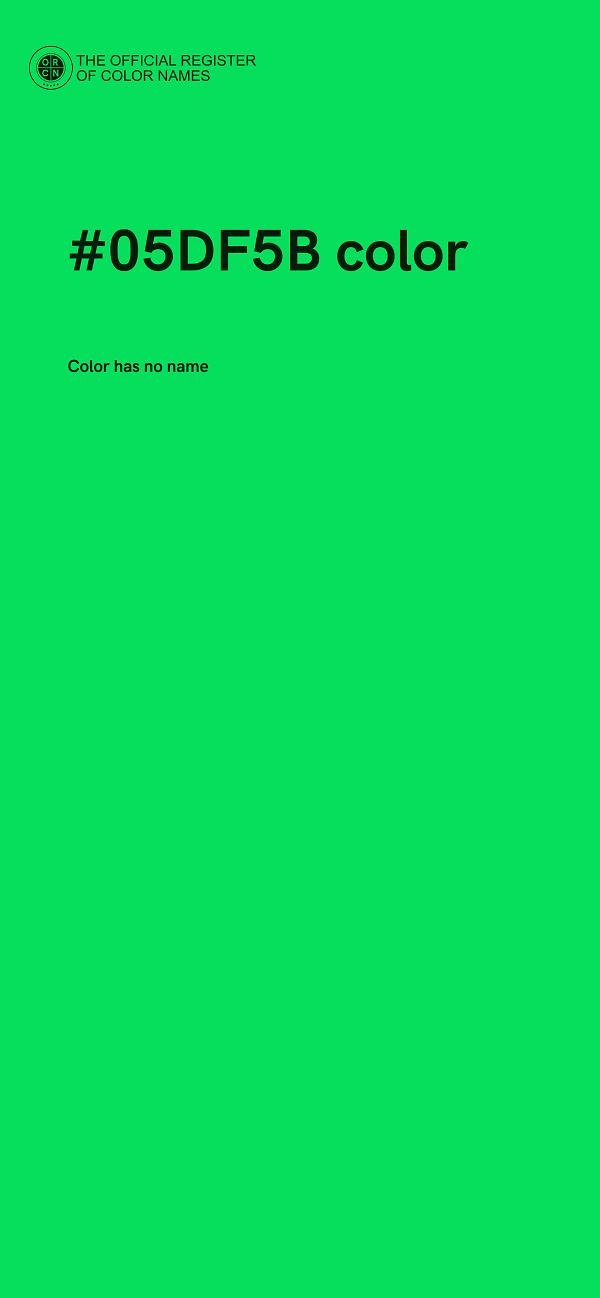#05DF5B color image