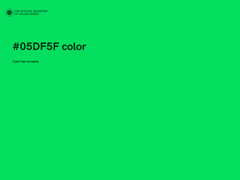 #05DF5F color image