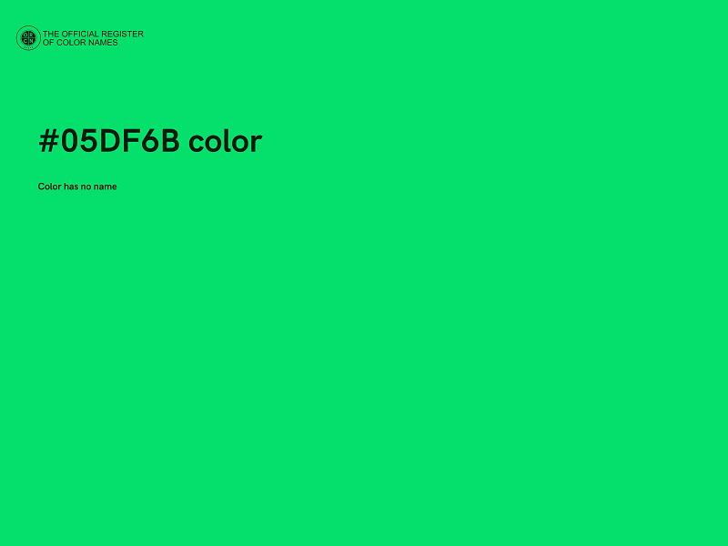 #05DF6B color image