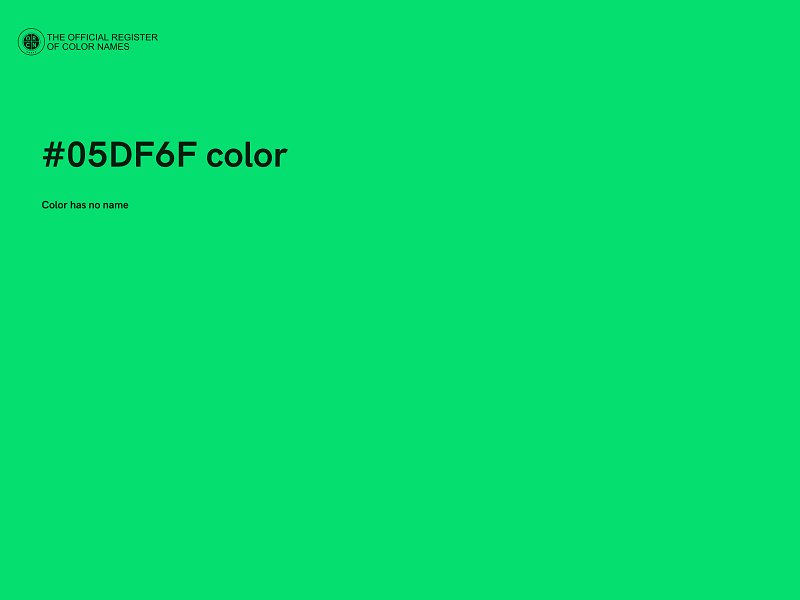 #05DF6F color image