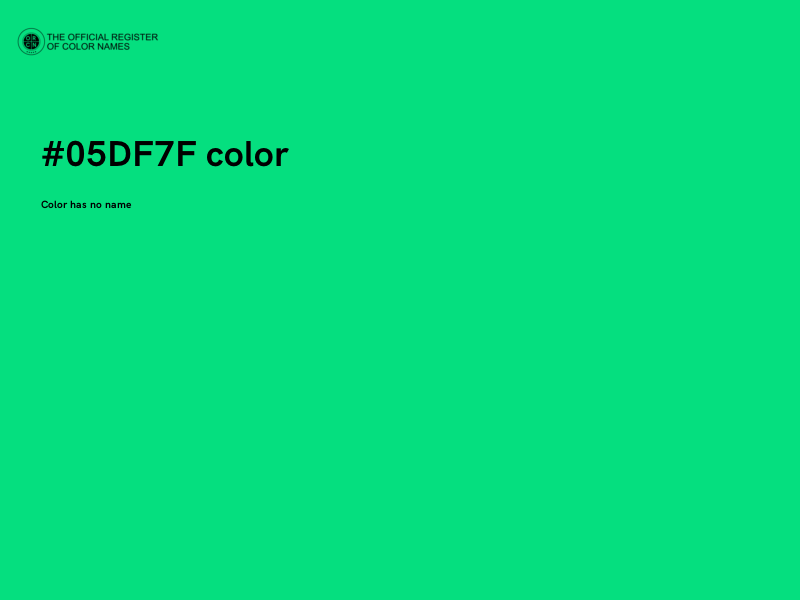 #05DF7F color image