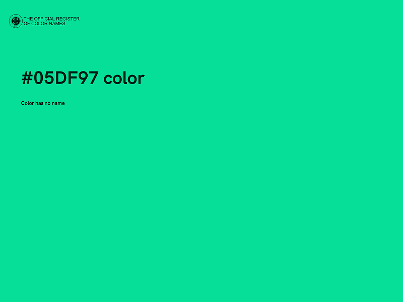 #05DF97 color image