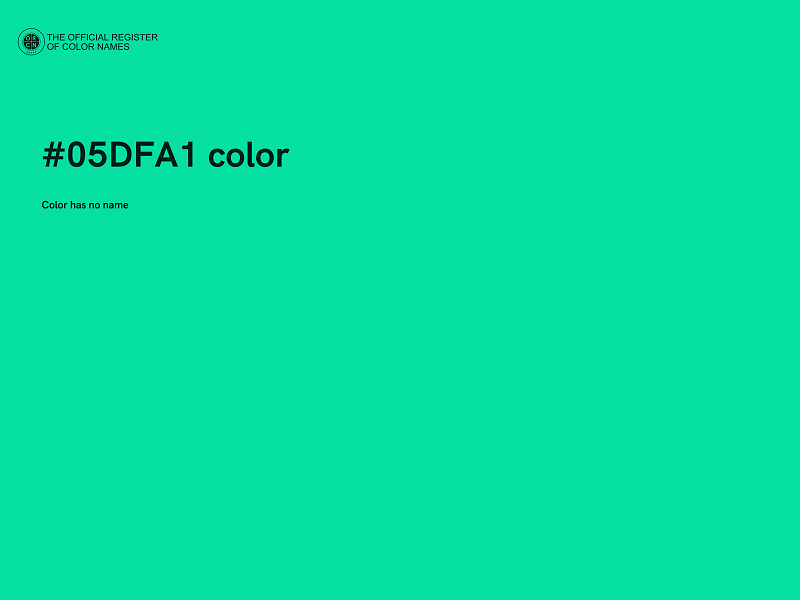 #05DFA1 color image