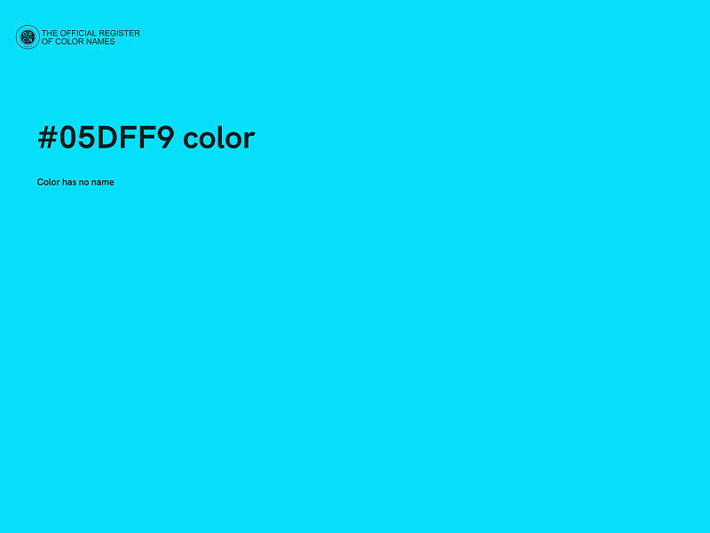 #05DFF9 color image