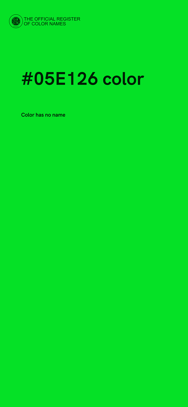 #05E126 color image