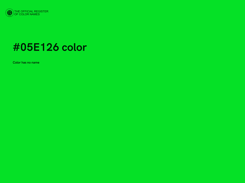 #05E126 color image