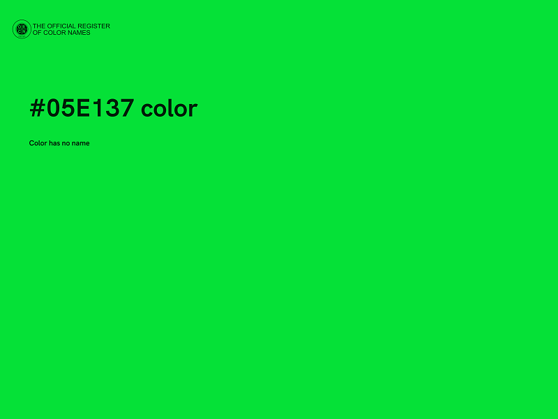 #05E137 color image