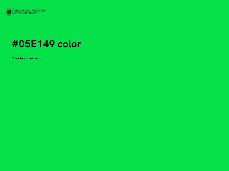 #05E149 color image