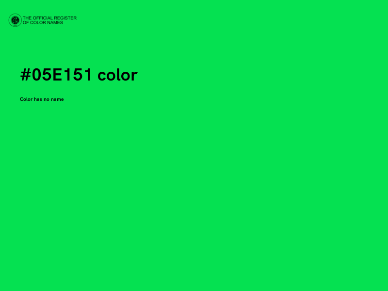 #05E151 color image
