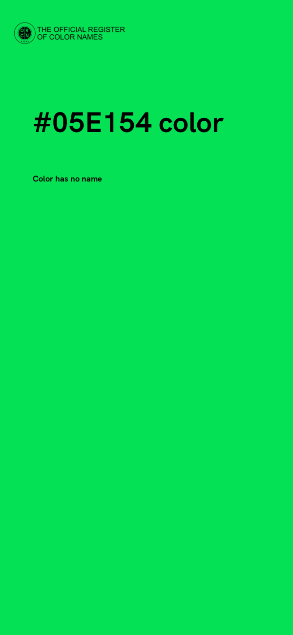 #05E154 color image