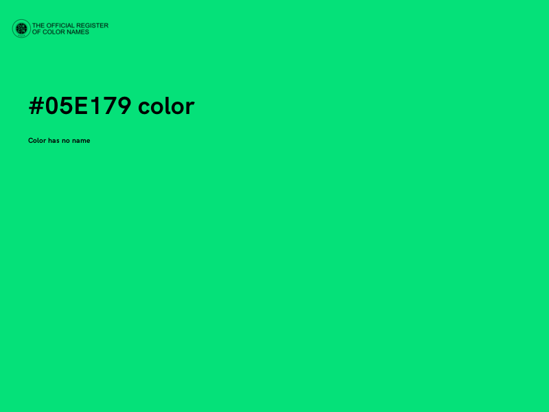 #05E179 color image