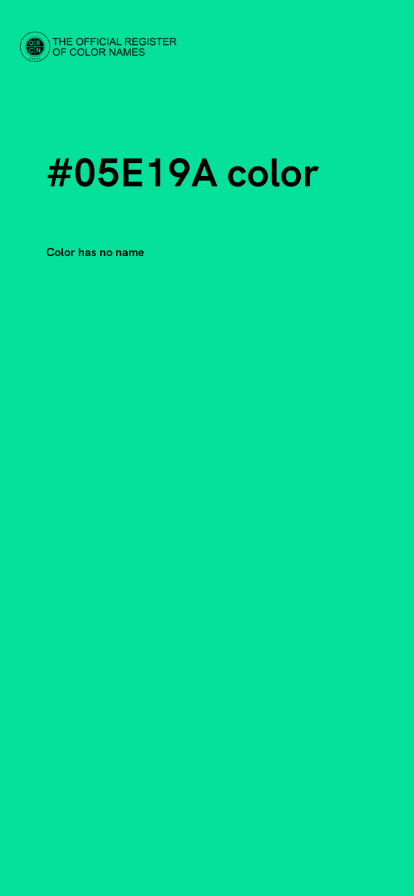 #05E19A color image