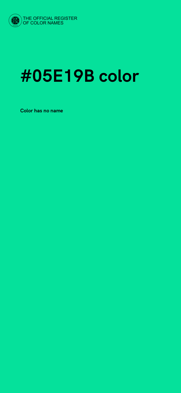 #05E19B color image