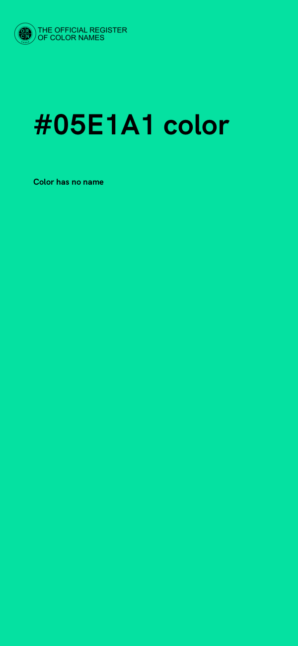 #05E1A1 color image