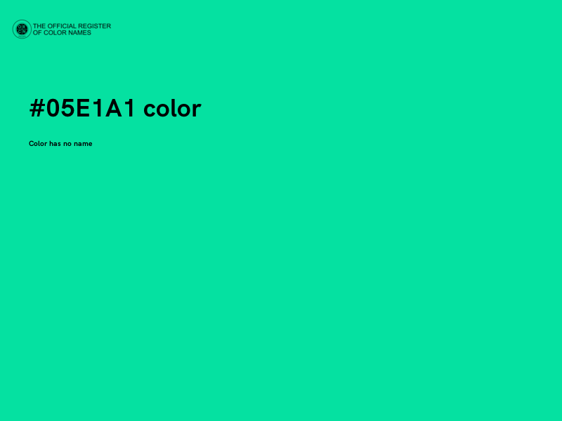 #05E1A1 color image